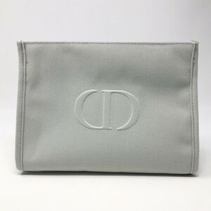 Christian Dior Gray Trousse Pouch Cosmetic Bag